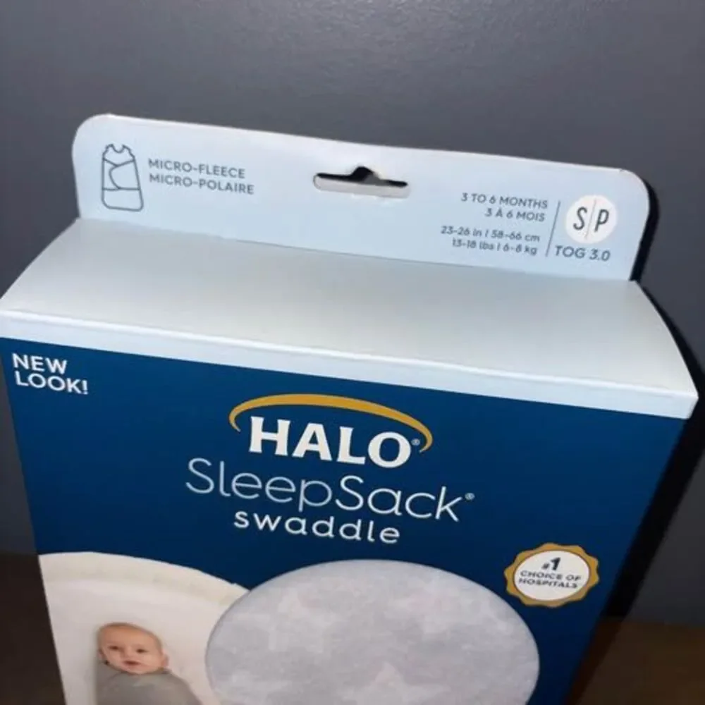 HALO Micro-Fleece Sleepsack Swaddle 3-Way Adjustable Wearable Blanket, TOG 3.0